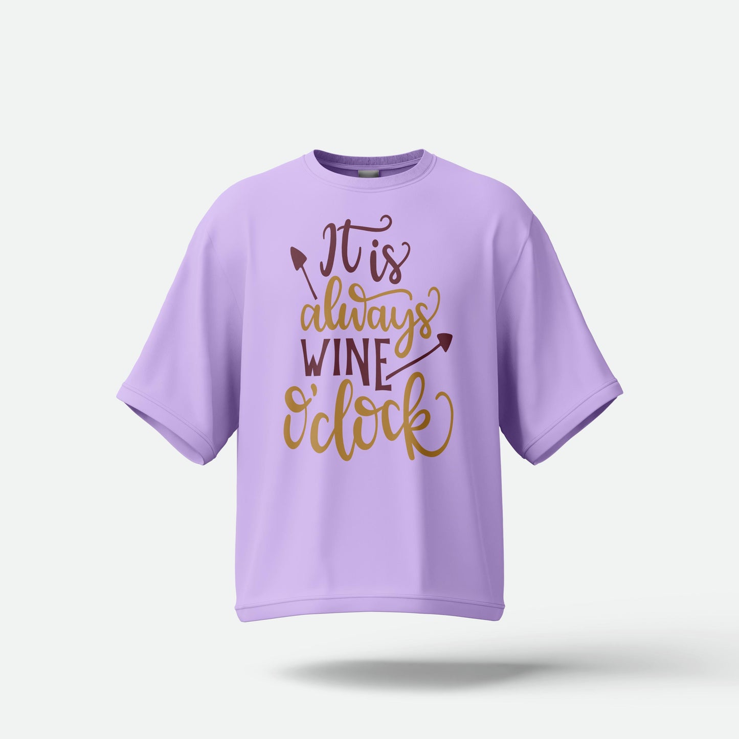 It's Always Wine O' Clock - Oversized T-shirt