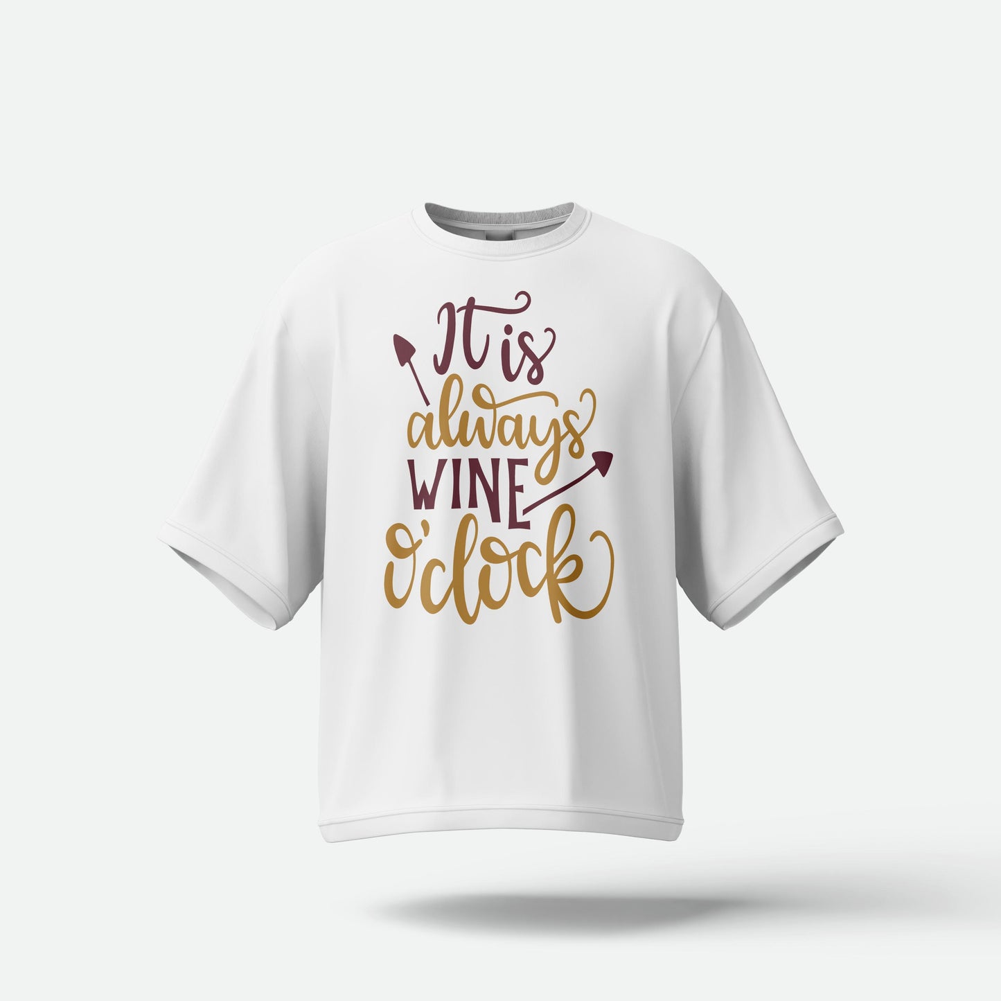 It's Always Wine O' Clock - Oversized T-shirt