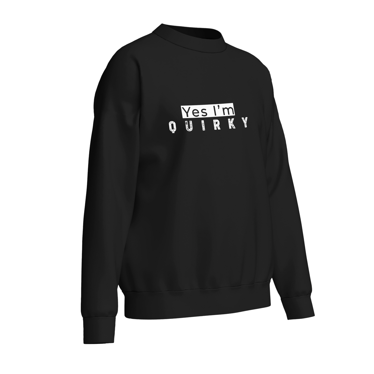Quirky (Black and White) - Unisex Sweatshirt