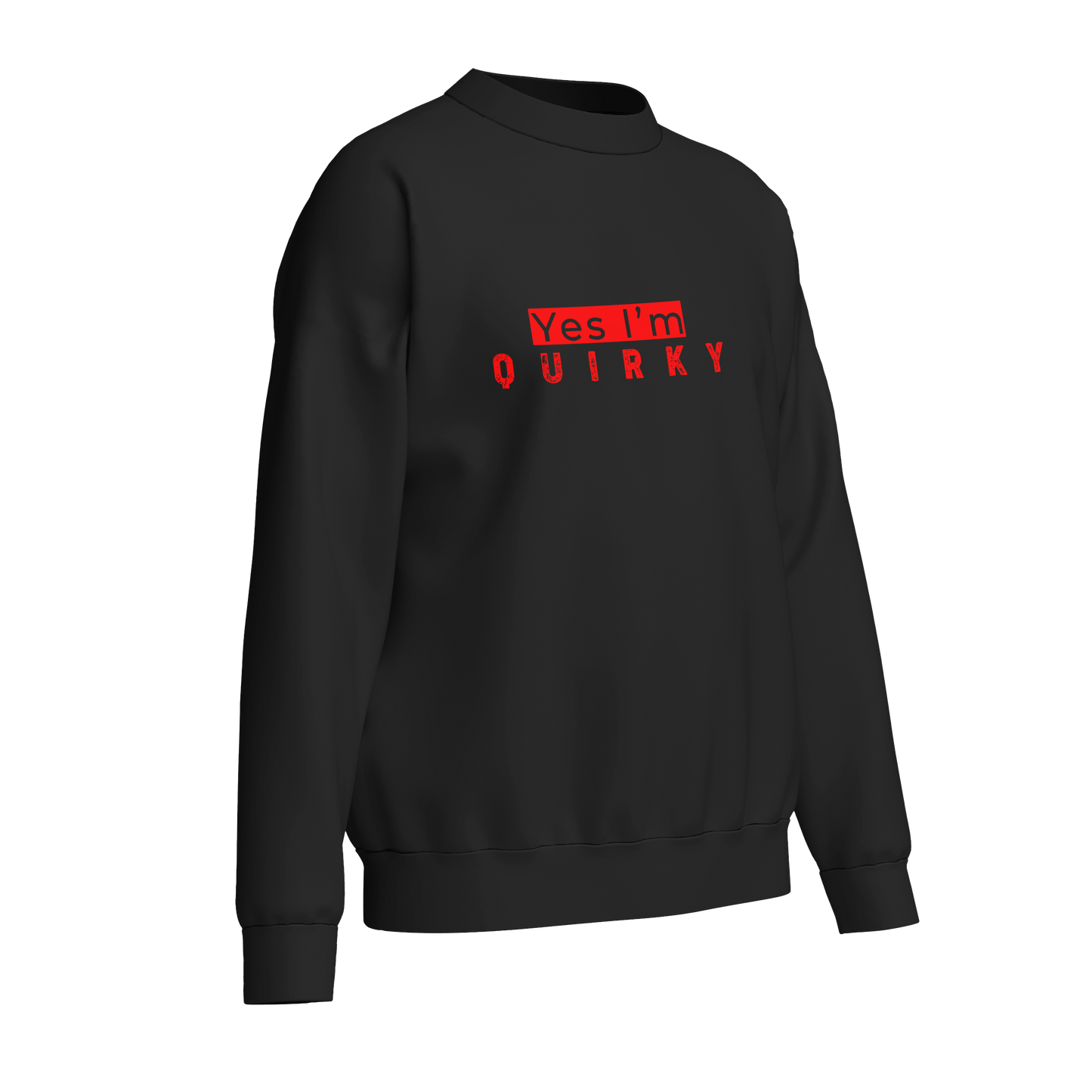 Quirky (Black and Red) - Unisex Sweatshirt