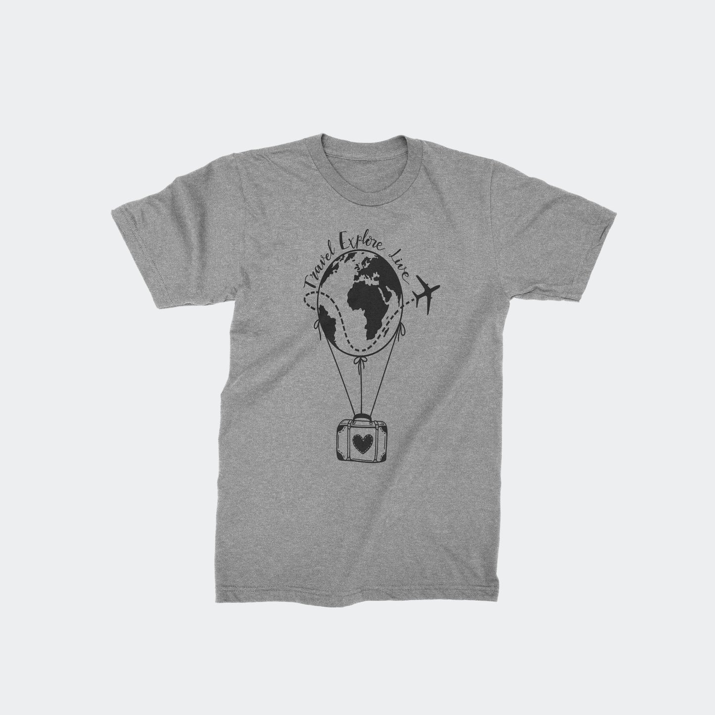 Travel Explore Live - Classic Half Sleeves T-shirt