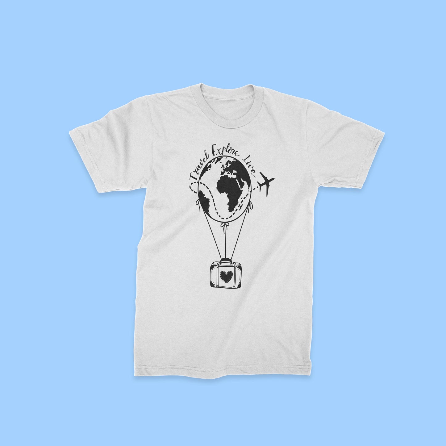 Travel Explore Live - Classic Half Sleeves T-shirt