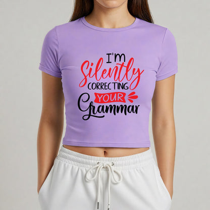 Silently Correcting - Baby Tee