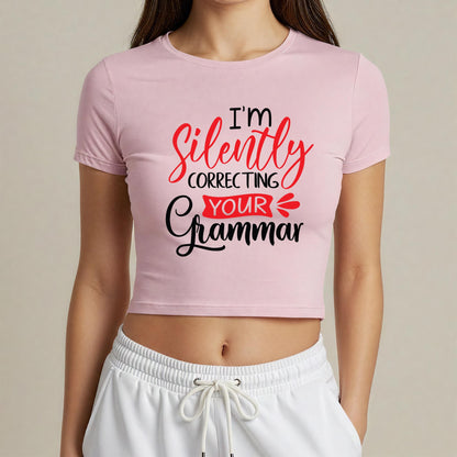 Silently Correcting - Baby Tee