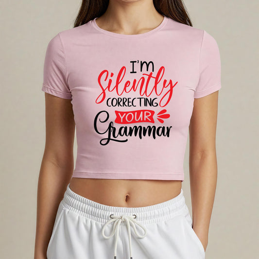 Silently Correcting - Baby Tee