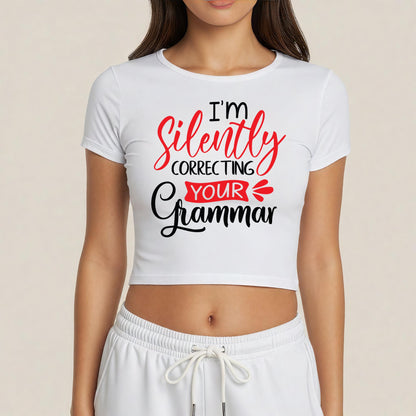 Silently Correcting - Baby Tee
