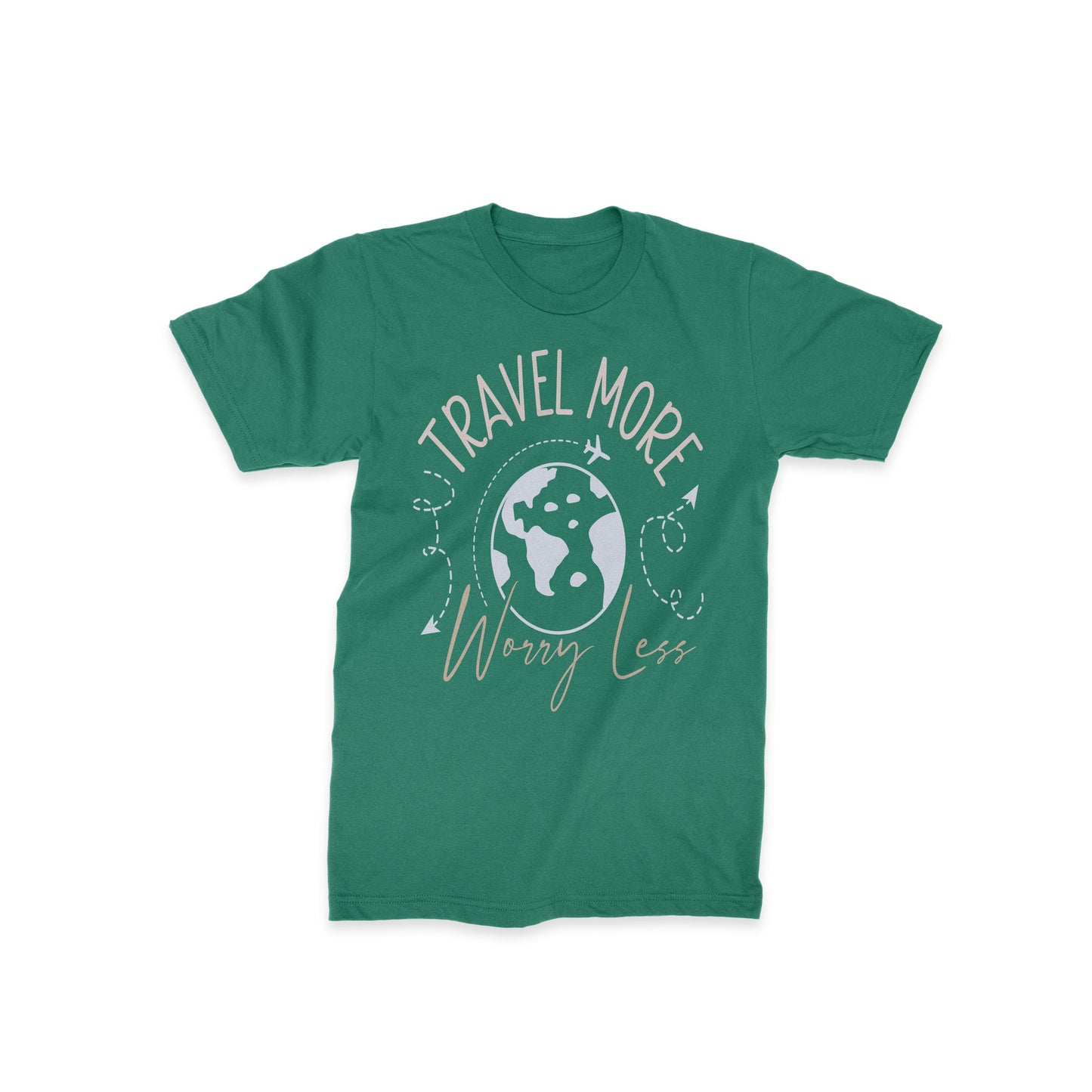 Travel More Worry Less - Classic Half Sleeves T-shirt