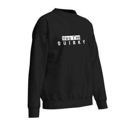 Quirky (Black and White) - Unisex Sweatshirt