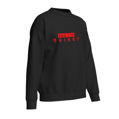 Quirky (Black and Red) - Unisex Sweatshirt