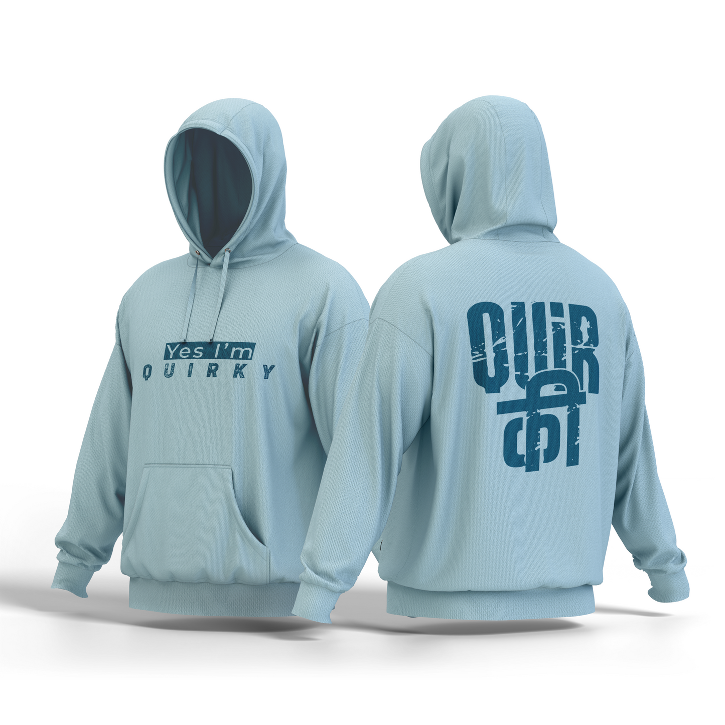 Quirky - (Blue) - Unisex Hoodie