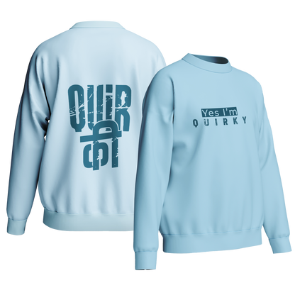 Quirky (Blue) - Unisex Sweatshirt