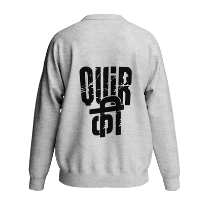 Quirky (White and Black) - Unisex Sweatshirt