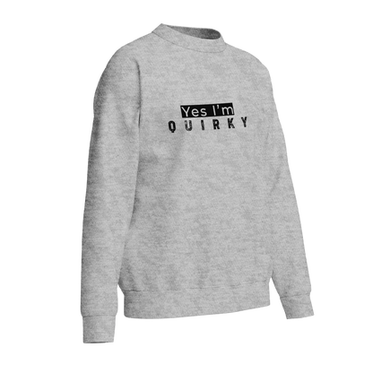 Quirky (White and Black) - Unisex Sweatshirt