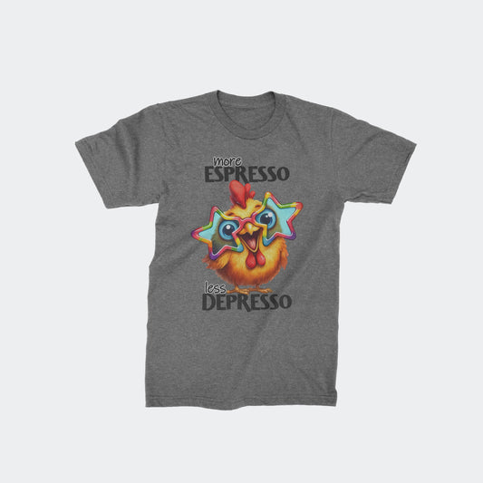 More Espresso Less Depresso - Classic Half Sleeves T-shirt