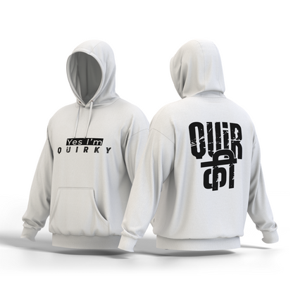 Quirky (White) - Unisex Hoodie