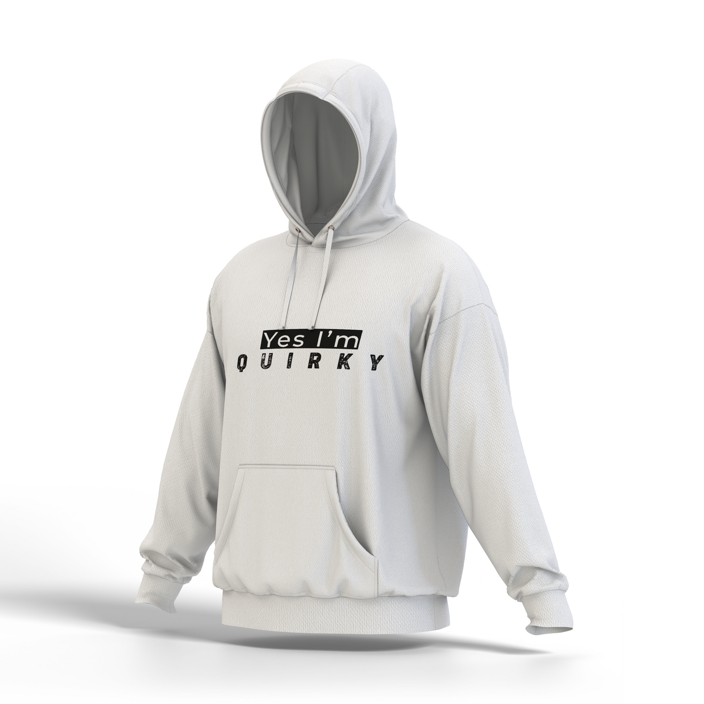 Quirky (White) - Unisex Hoodie